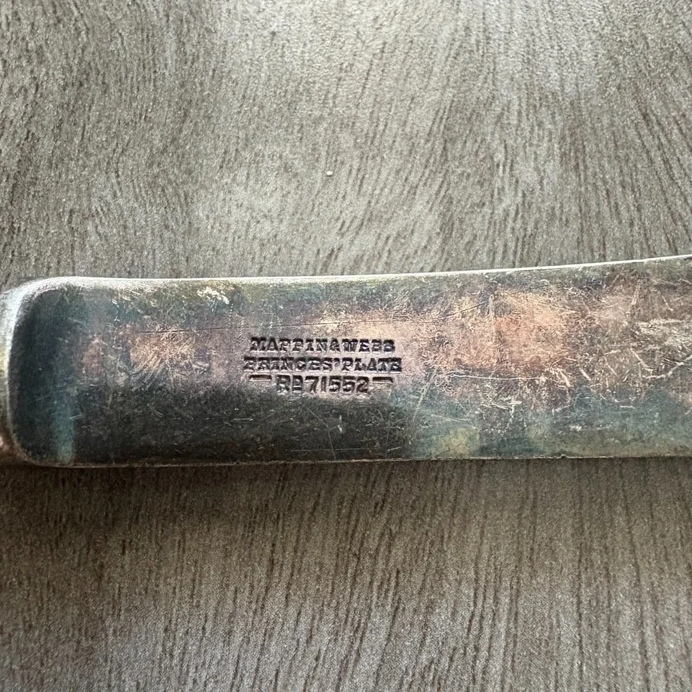 Vintage Mappin & Webb Silver Plated Princes' Plate Butter Spreader Knife